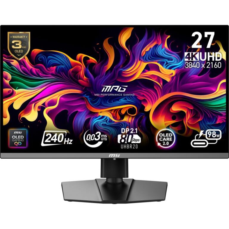Monitor Gaming MSI MPG OLED 272URXDE / 26.5I nch / 4K Ultra HD / 240Hz / 1ms / I zi