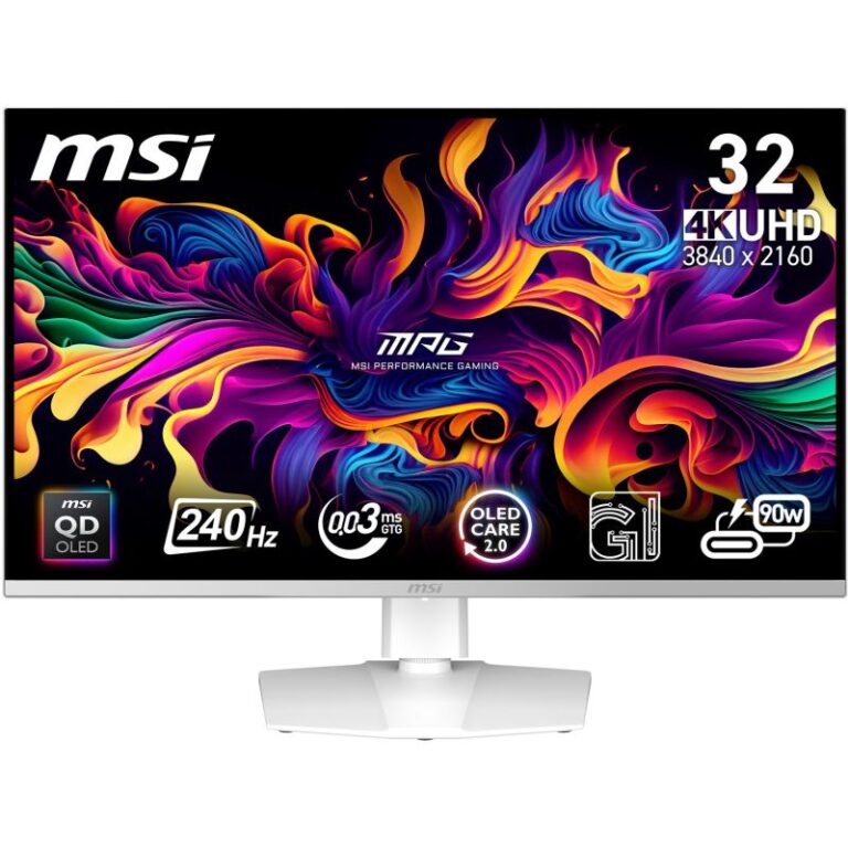 Monitor Gaming MSI MPG 321URXWDE / 31.5 Inch / 4K Ultra HD / 240Hz / 0.03ms / I bardhë