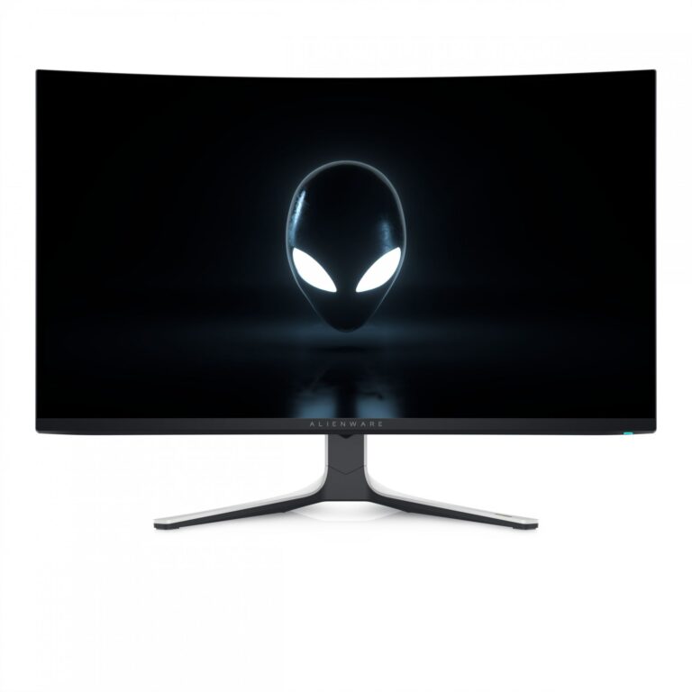 Monitor Gaming DELL Alienware AW3225QF / 32" / 4K Ultra HD QD-OLED / 240 Hz / 0,03 ms / USB+HDMI+DP / Curved / Zezë bardhë