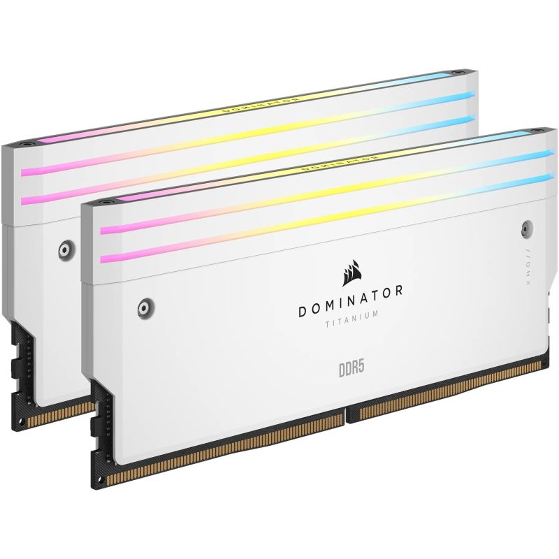 RAM Memorie DDR5 CORSAIR DIMM Kit 32 GB / 6000 MT/s – CL30 – DOMINATOR TITANIUM RGB / Bardhë - Figura 2