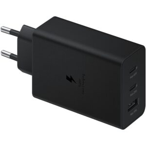 Adapter Samsung Power Adapter Trio 65W USB Type-C Charger (No Cable)- Black