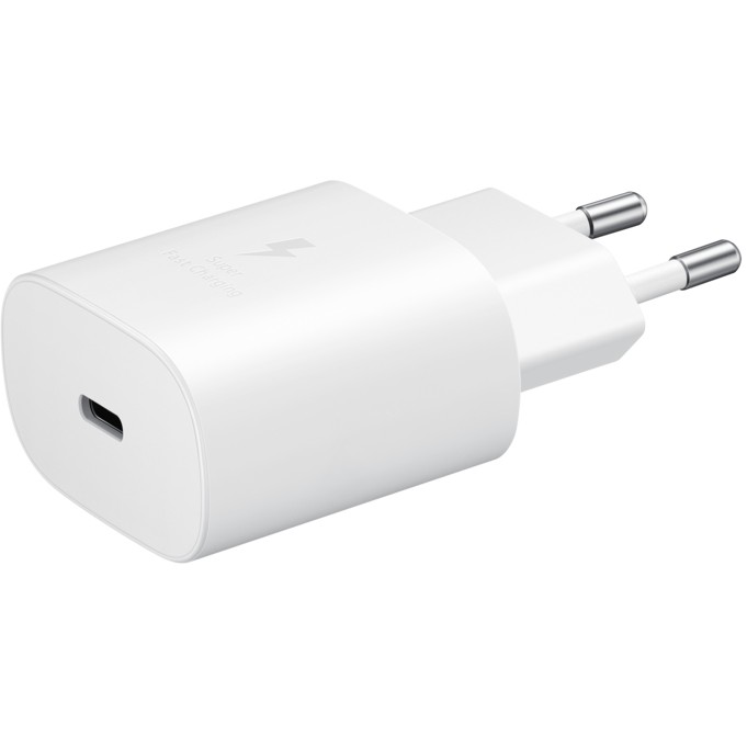 Adapter Samsung Galaxy Fast Charger USB Type-C 25W with 1m Cable - Bardhë - Figura 2