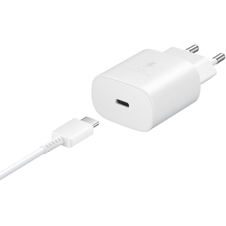 Adapter Samsung Galaxy Fast Charger USB Type-C 25W with 1m Cable - Bardhë - Figura 5