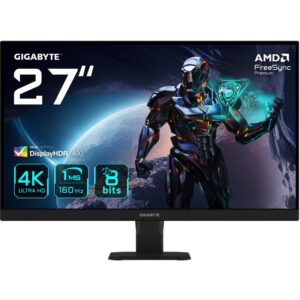 Monitor Gaming GIGABYTE GS27U EK / 27" 4K Ultra HD IPS 160Hz 1 ms / HDMI, DP / e zezë