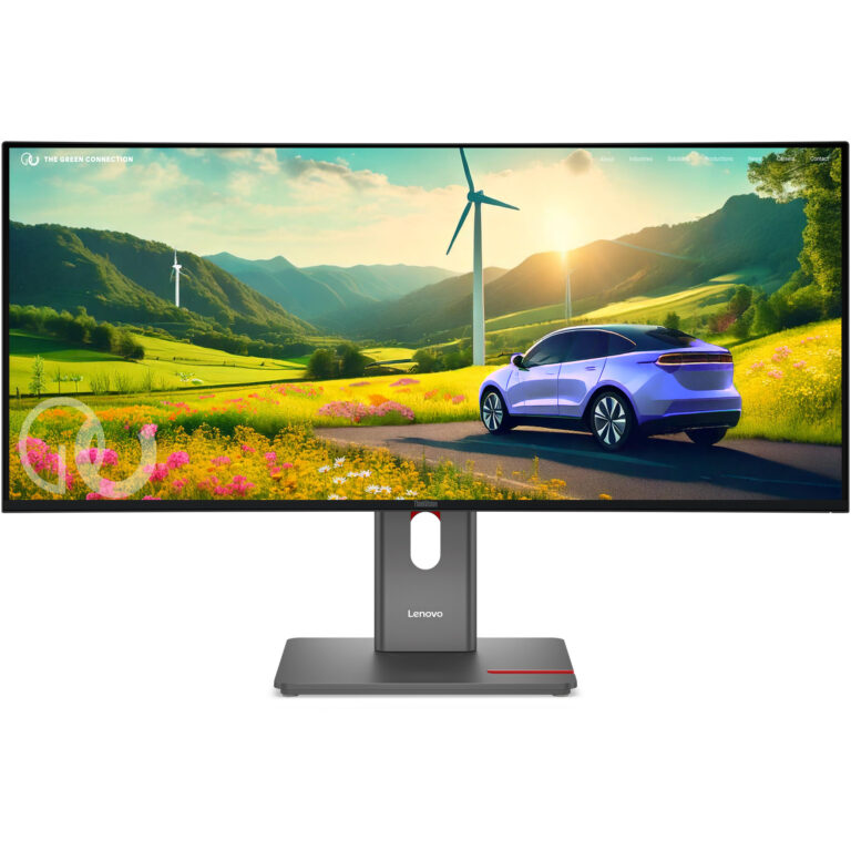 Monitor LENOVO ThinkVision P34WD‑40 / 34"/ Wide Quad HD IPS / LED / Curved / 120 Hz / 6 ms / USB + HDMI + DisplayPort – Gri