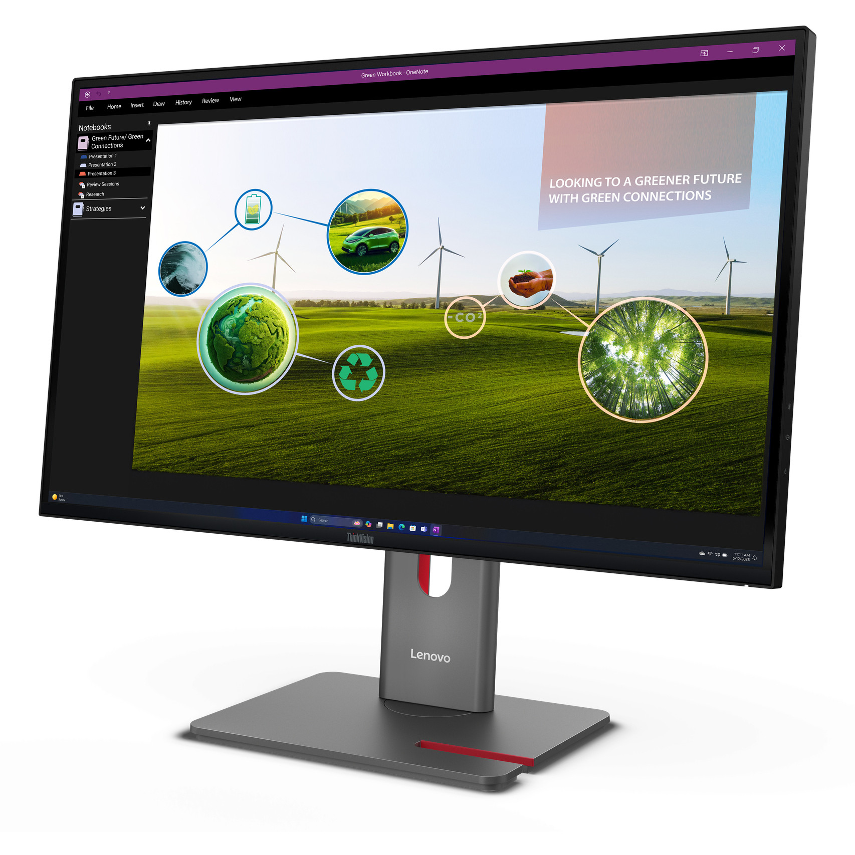 Monitor Gaming LENOVO ThinkVision P27Q‑40 / 27"/ Quad HD IPS / LED / 120Hz / 4 ms / HDMI + DisplayPort + USB – Gri - Figura 5