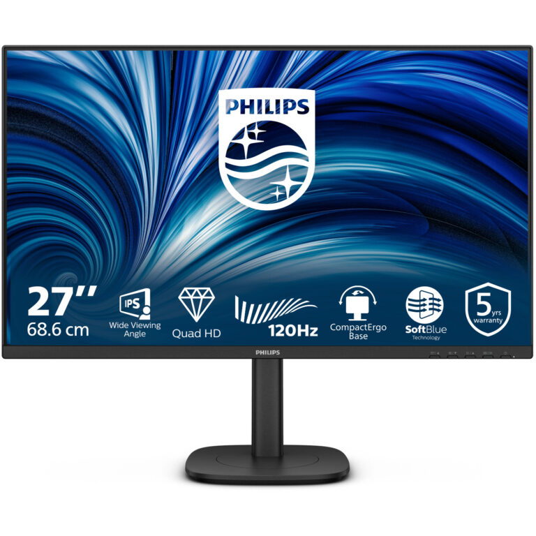 Monitor Philips 27B2N3500J/00 / 27"/ 2K IPS / LCD / 120Hz / 4ms / USB + HDMI + DisplayPort - Zezë