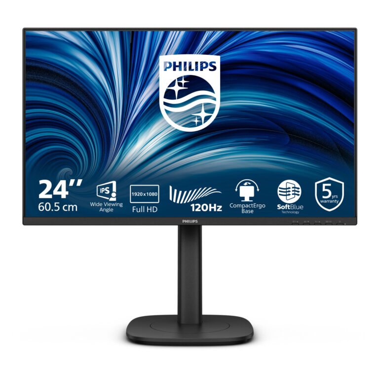 Monitor Philips 3000 Series / 23.8"/ Full HD IPS / LCD / 120Hz / 4ms / USB + HDMI + VGA + DisplayPort  - Zezë