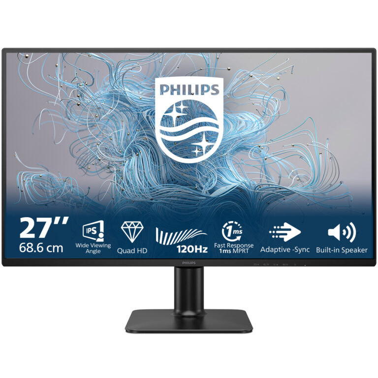 Monitor Philips 27E2N2500/00 / 27"/ Quad HD IPS / LCD / 120Hz / 1ms / HDMI + DisplayPort - Zezë
