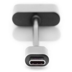 Kabllo USB DIGITUS Kabllo Shpërndarëse USB 3.1 Type‑C në Jack Plug/Socket/Socket 0.2m - Zezë