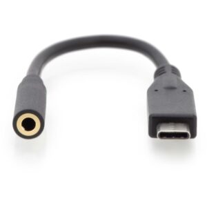Adapter Audio DIGITUS Kabllo USB‑C në Jack Plug/Socket 0.2m – Zezë 6