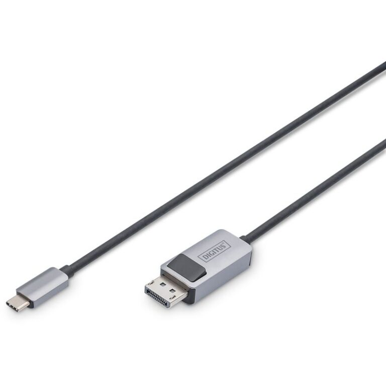 Kabllo USB DIGITUS 3.0 Type‑C në DisplayPort Plug/Plug 8K Bidirectional 3m - Zezë