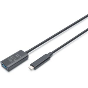 Kabllo USB DIGITUS USB-C to USB-A Extension Cable Plug/Socket 10G/ 5.0m