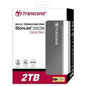 HDD e Jashtme Transcend 6.3cm 2 TB 5400 RPM USB 3.1 StoreJet 25C3N Iron Gri