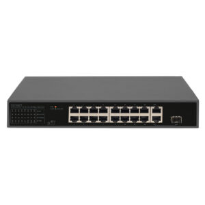 DIGITUS DN-95355 16-Port Fast Ethernet PoE Switch me Gigabit RJ45 & SFP Uplink 185W Rackmount CCTV Network Switch 7