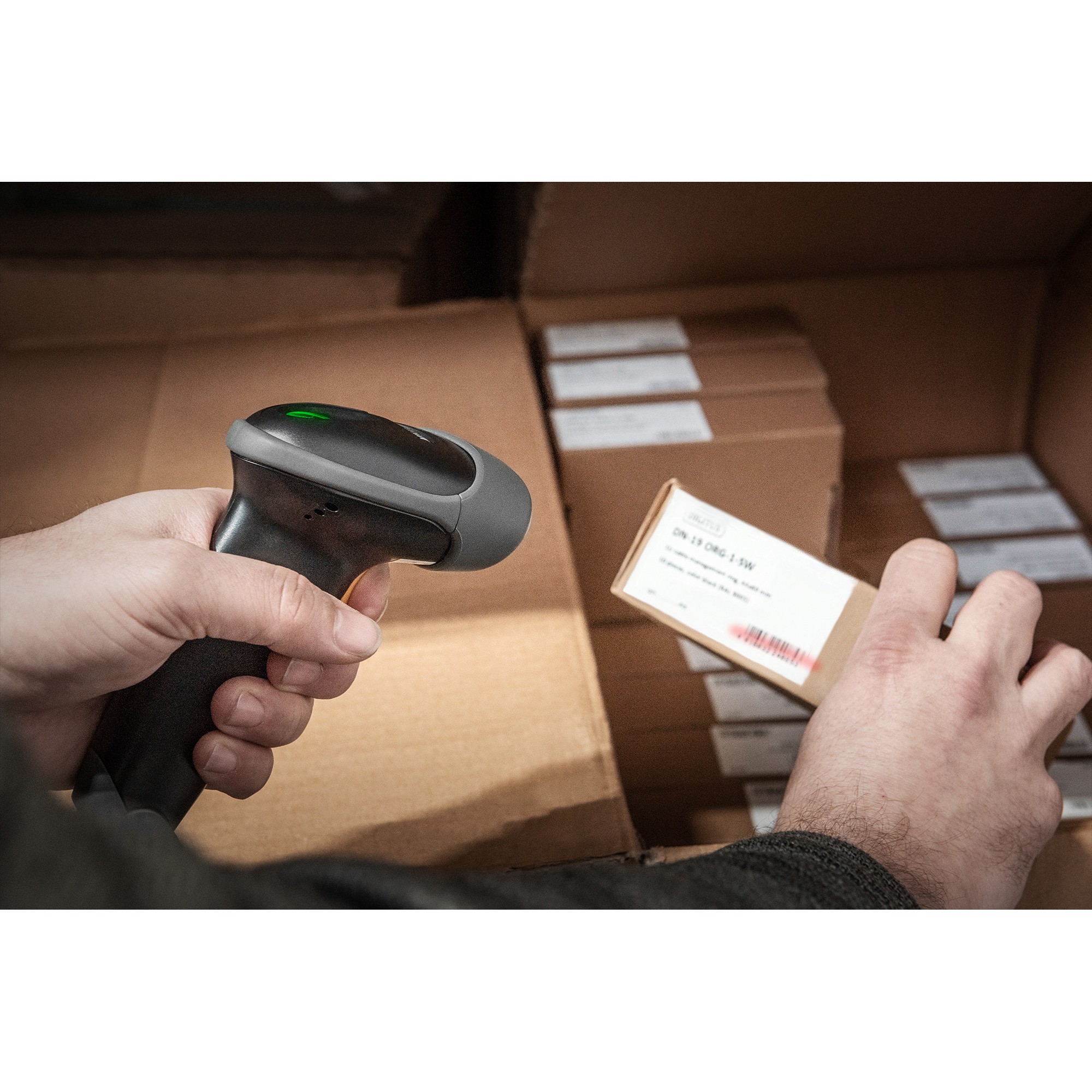 Skaner DIGITUS 1D/2D Barcode Handheld with Cable / QR-Code Compatible – Gri - Figura 2