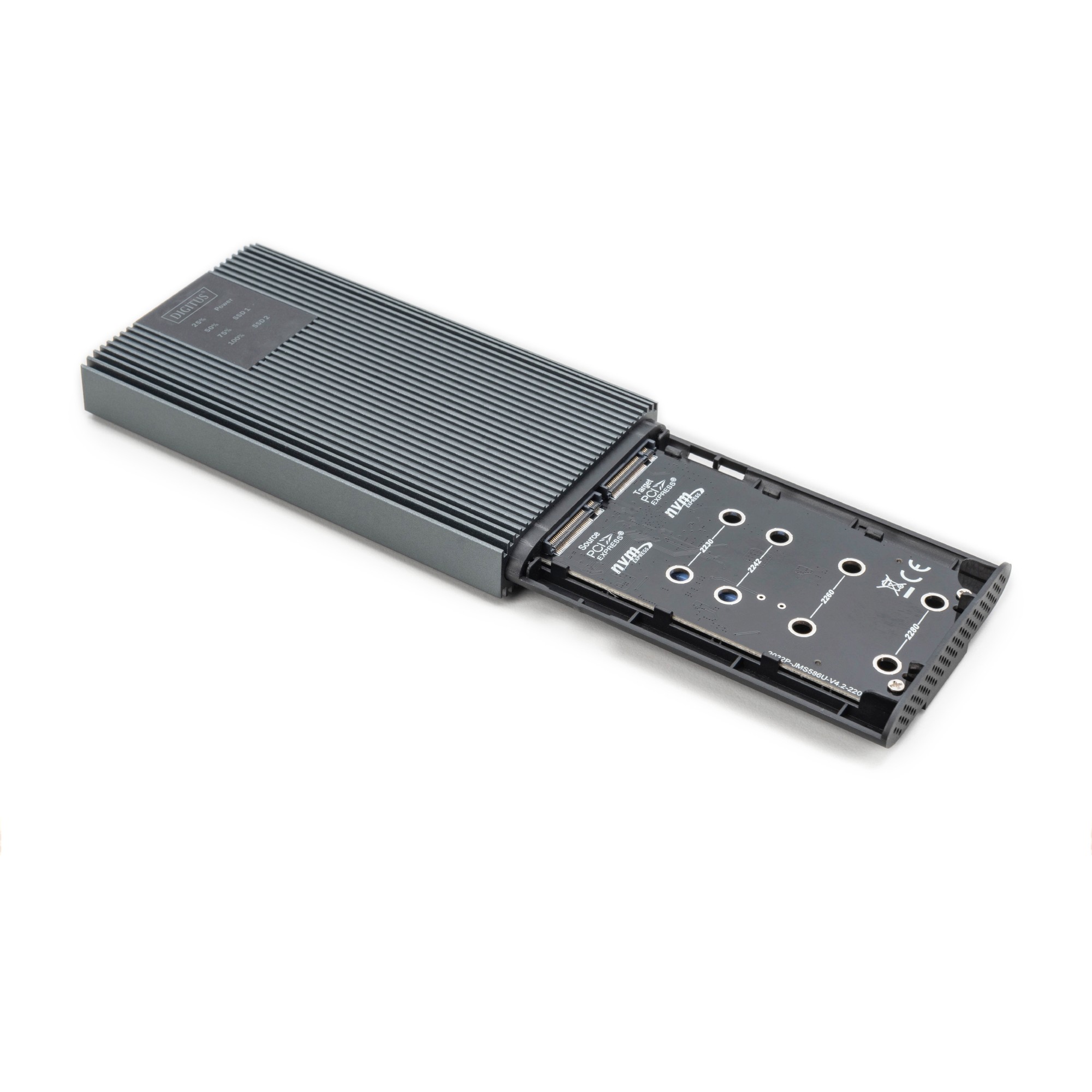 Këllëf për Disqe DIGITUS USB M.2 NVMe SSD Clone Station – Tool-Free - Figura 2