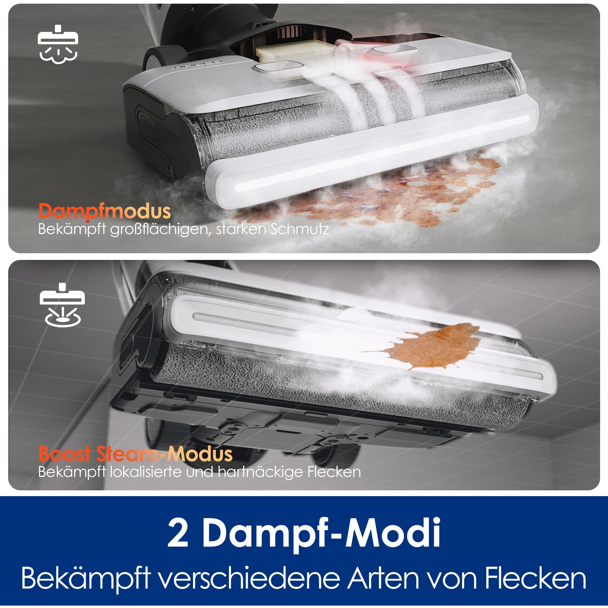 Fshesë robotike Tineco / Floor One S7 Steam Plus - Bardhë - Figura 4