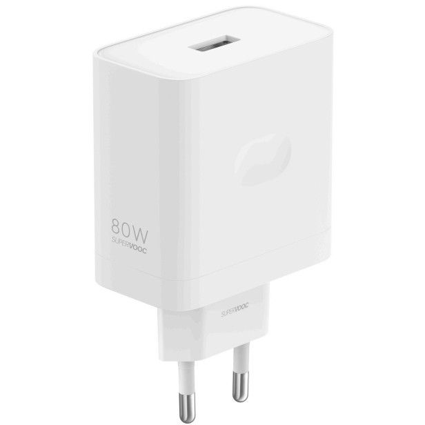 Adapter Oppo 80W SuperVooc USB-A Power Adapter - Bardhë