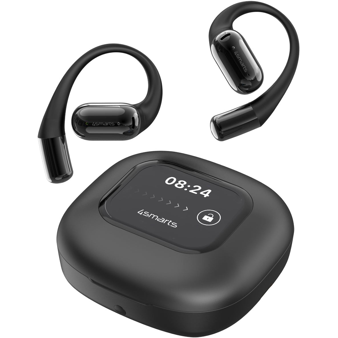 Kufje pa kabllo 4smarts SkyBuds AI Screen Open-Ear Bluetooth Headphone -  Zezë