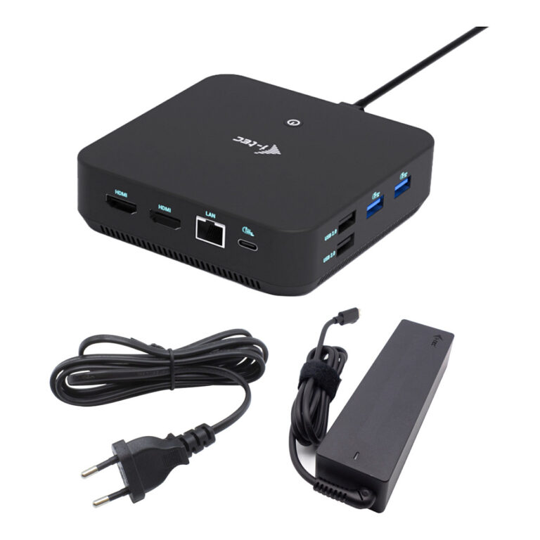Docking Station I‑TEC USB‑C  2x HDMI + 1x DisplayPort + 1x GLAN + 1x USB‑C 3.2 + 3x USB‑A 3.2 + 2x USB 2.0 + 1x 3.5mm Audio – Zezë