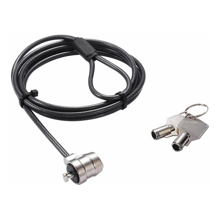 Aksesorë për laptop Dicota Security Cable T‑Lock Base Keyed 3x7mm Slot – Zezë