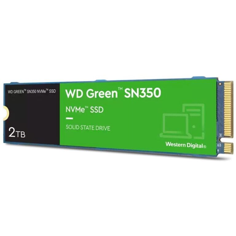 SSD e Brendshëm M.2 WD Green SN350 / 2TB / NVMe / 2280 / PCIe Gen3 – 8Gb/s