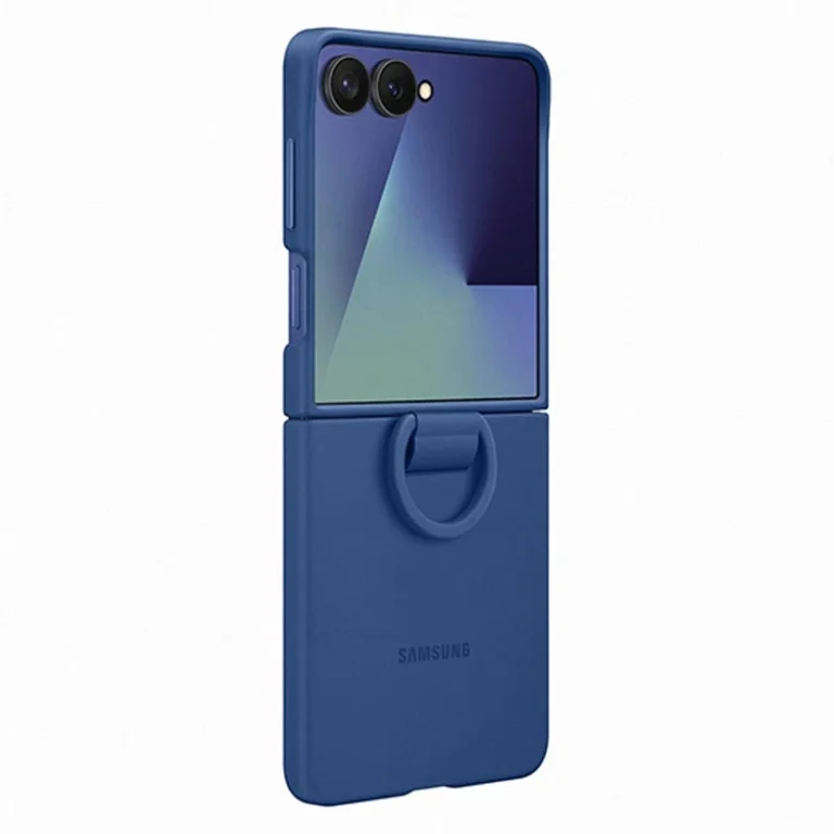 Aksesorë për Telefon Samsung Ring Case Silicone / Galaxy Flip7 – Blu