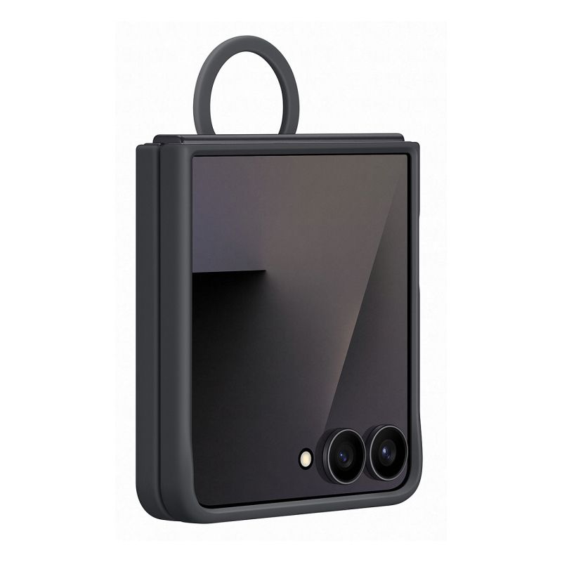 Aksesorë për telefon Samsung Ring Case (Silicone) për Galaxy Flip7 - Zezë - Figura 3