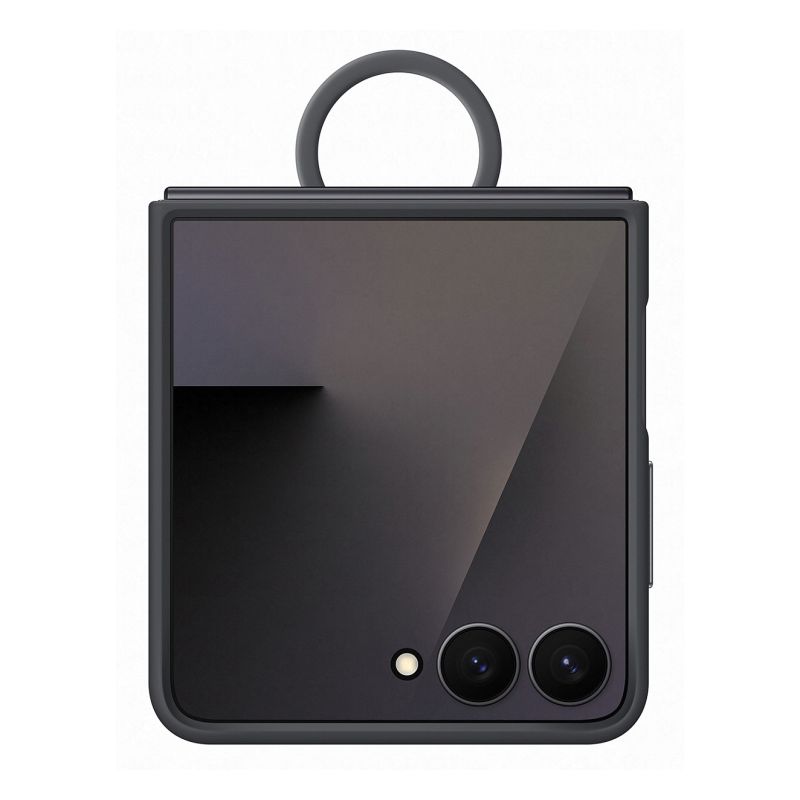 Aksesorë për telefon Samsung Ring Case (Silicone) për Galaxy Flip7 - Zezë - Figura 4