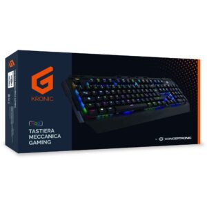 Tastierë Gaming Conceptronic Blue Switches RGB Wired / QWERTY / Italian Language – Zezë 8