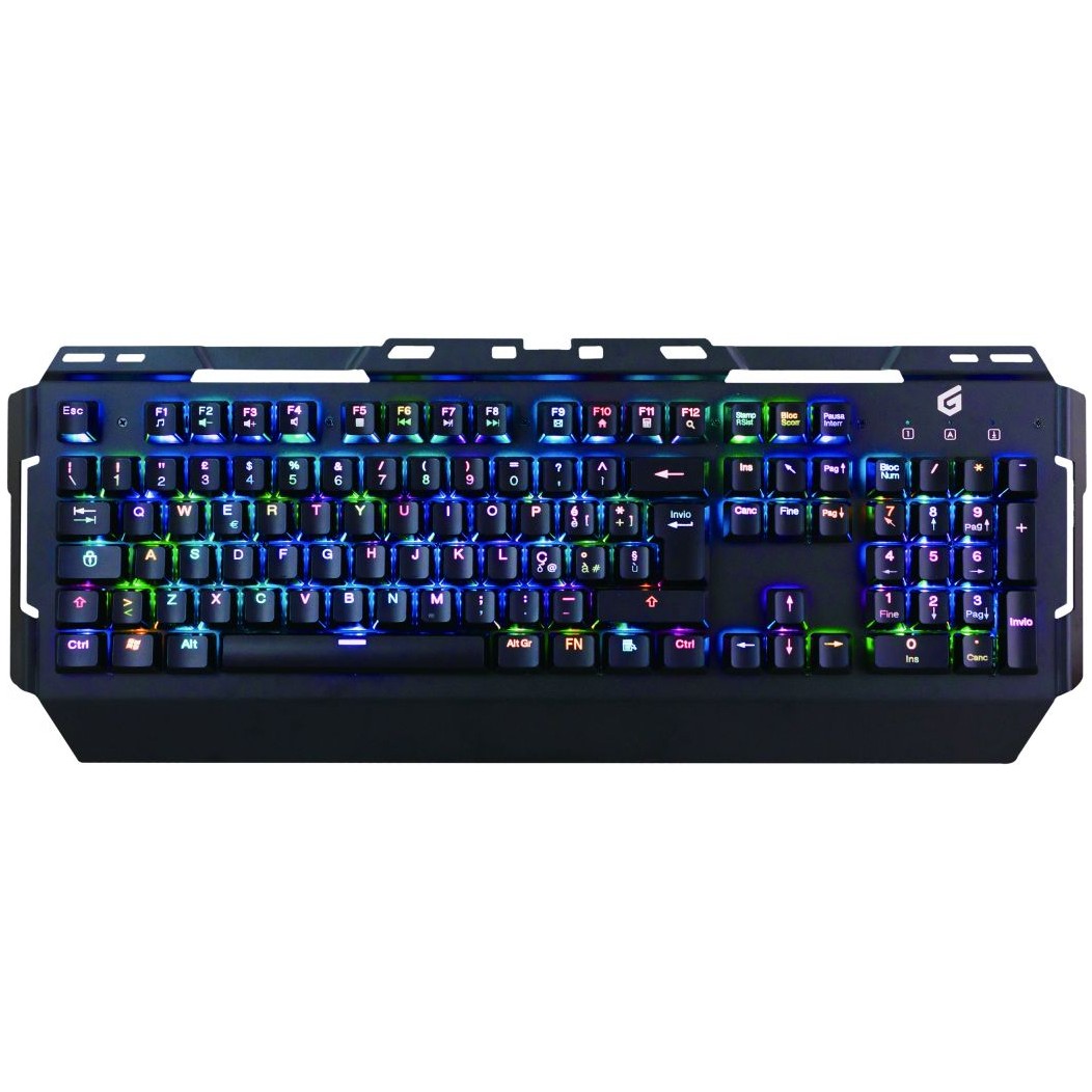Tastierë Gaming / Conceptronic KRONIC01IT / Italian layout / Blue Switches / RGB / Zezë - Figura 4