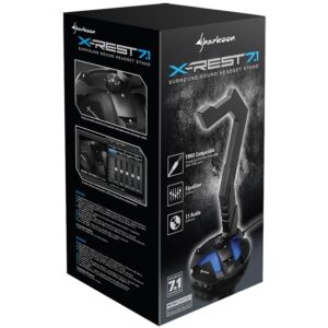 Mbajtëse e kufjeve Sharkoon X‑Rest 7.1 Headset Stand – Zezë 6