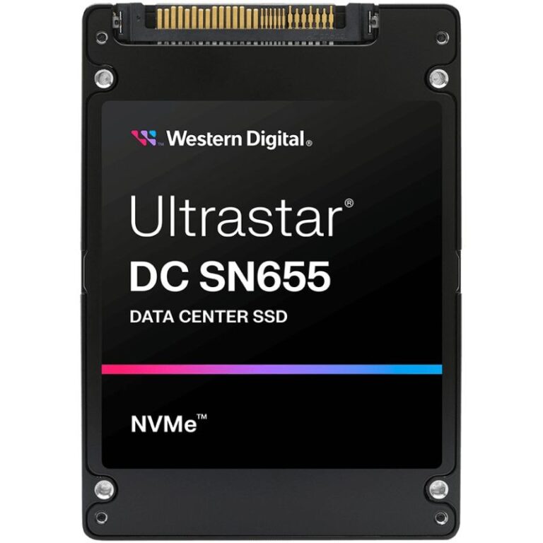 SSD të Jashtme WD Ultrastar DC SN655 / 2.5" / 30.72TB / Datacenter / U.3 PCIe 4.0 NVMe / Internal / WUS5EC0B1ESP7Y3