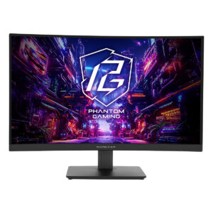 Monitor Gaming ASRock PG27QRT1B / 27" / Quad HD VA / LED / 180 Hz / 1 ms / HDMI+DP / Curved - Zezë