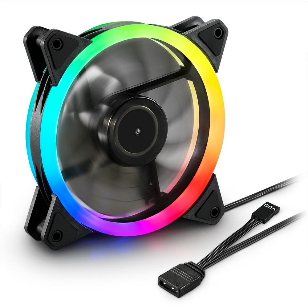 Ftohës për Kasë 120mm Sharkoon SHARK Blades RGB Fan – Zezë - Figura 2