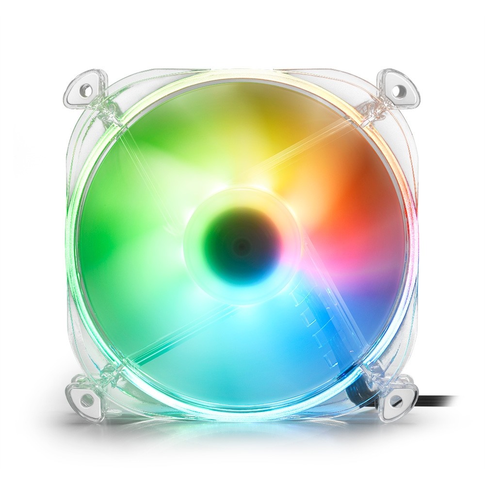 Ftohës për Kasë 120mm Sharkoon SHARK Disc RGB Fan – Transparent - Figura 2