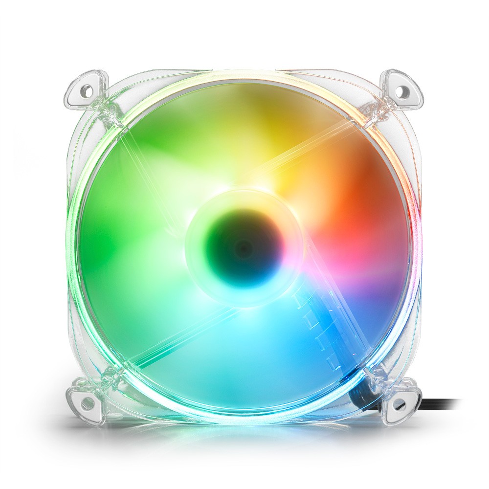 Ftohës për Kasë 120mm Sharkoon SHARK Disc PWM RGB Fan – Transparent - Figura 4