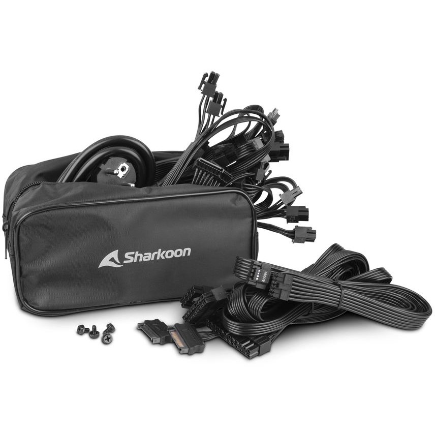 Furnizues Energjie PSU 1000W Sharkoon Rebel P30 Gold / 1000W / ATX 3.0 Power Supply / Modular / 4x PCIe - Zezë - Figura 5