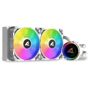 Ftohës për Procesor Sharkoon S80 RGB White AIO 240mm e bardhë