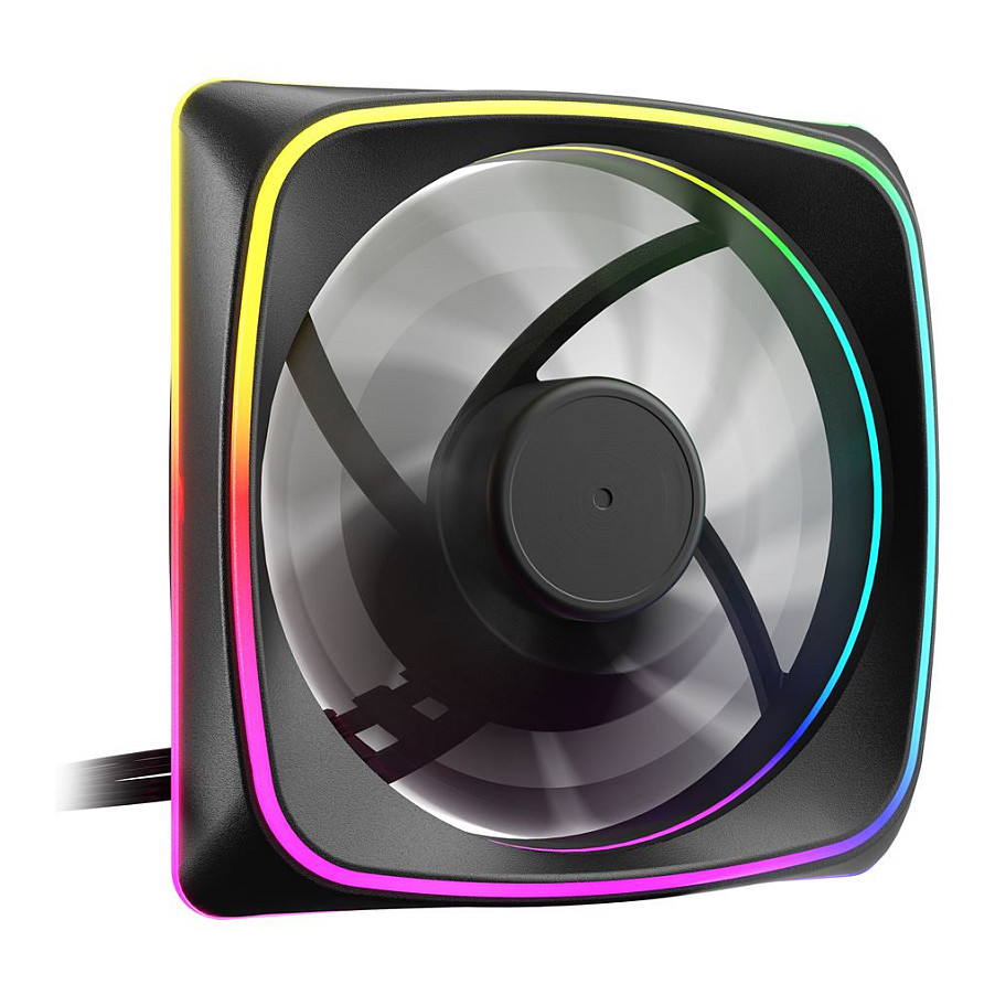 Ftohës për Kasë 120mm Sharkoon SHARK Lights RGB PWM – Zezë - Figura 2