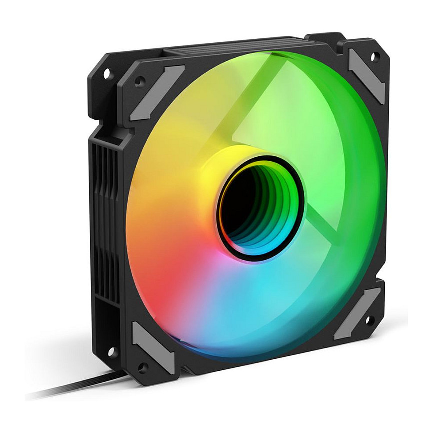 Ftohës për Kasë Sharkoon SHARK Mirror RGB PWM / 120mm – Zezë