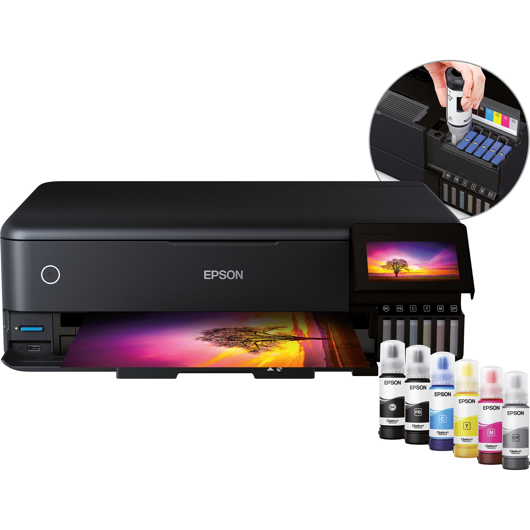Printer Inkjet Epson EcoTank ET-8550 / A3 - Zezë - Figura 2
