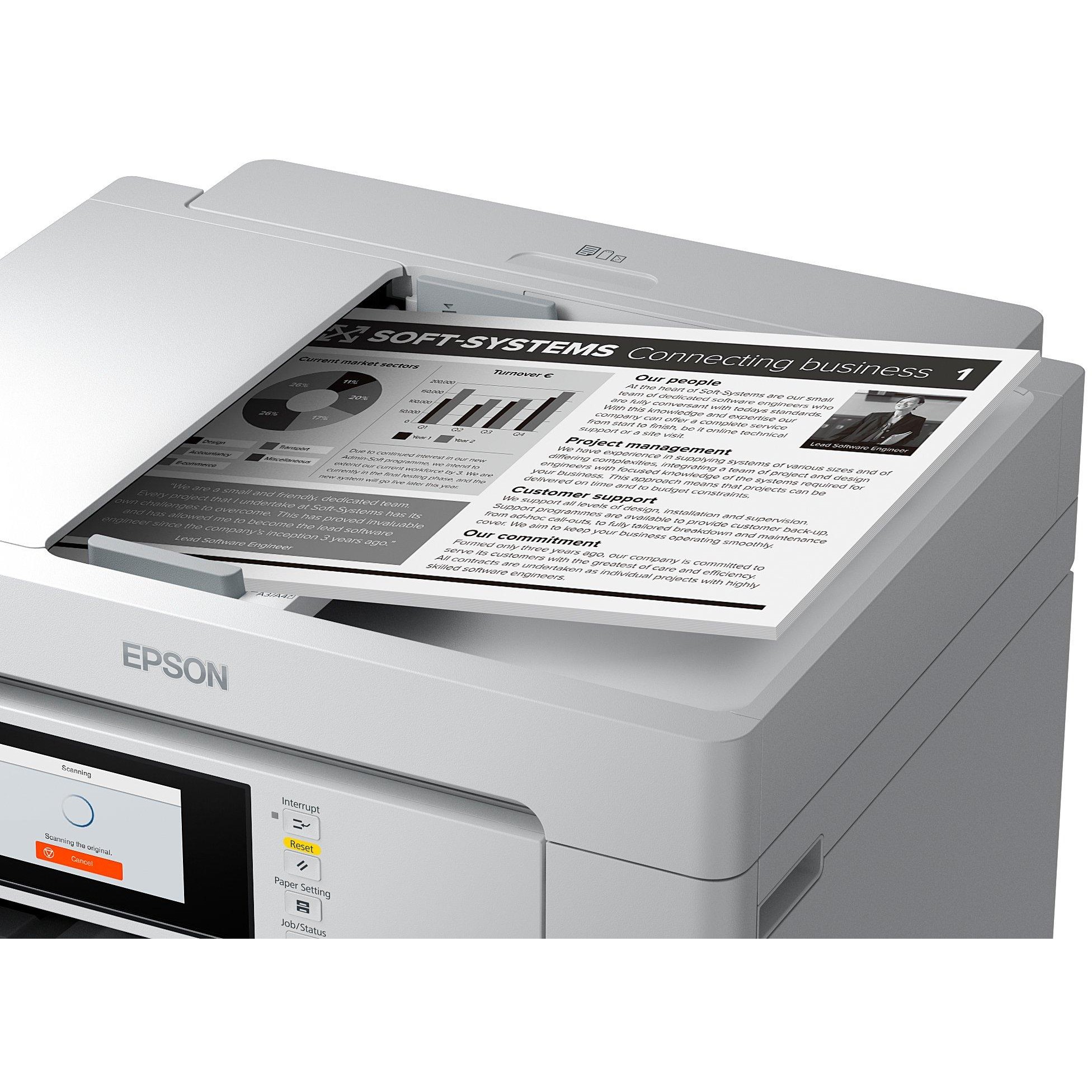 Printer Inkjet Epson EcoTank Pro ET-M16685 A3 25 ppm USB LAN WiFi 550 Sheets - Figura 3