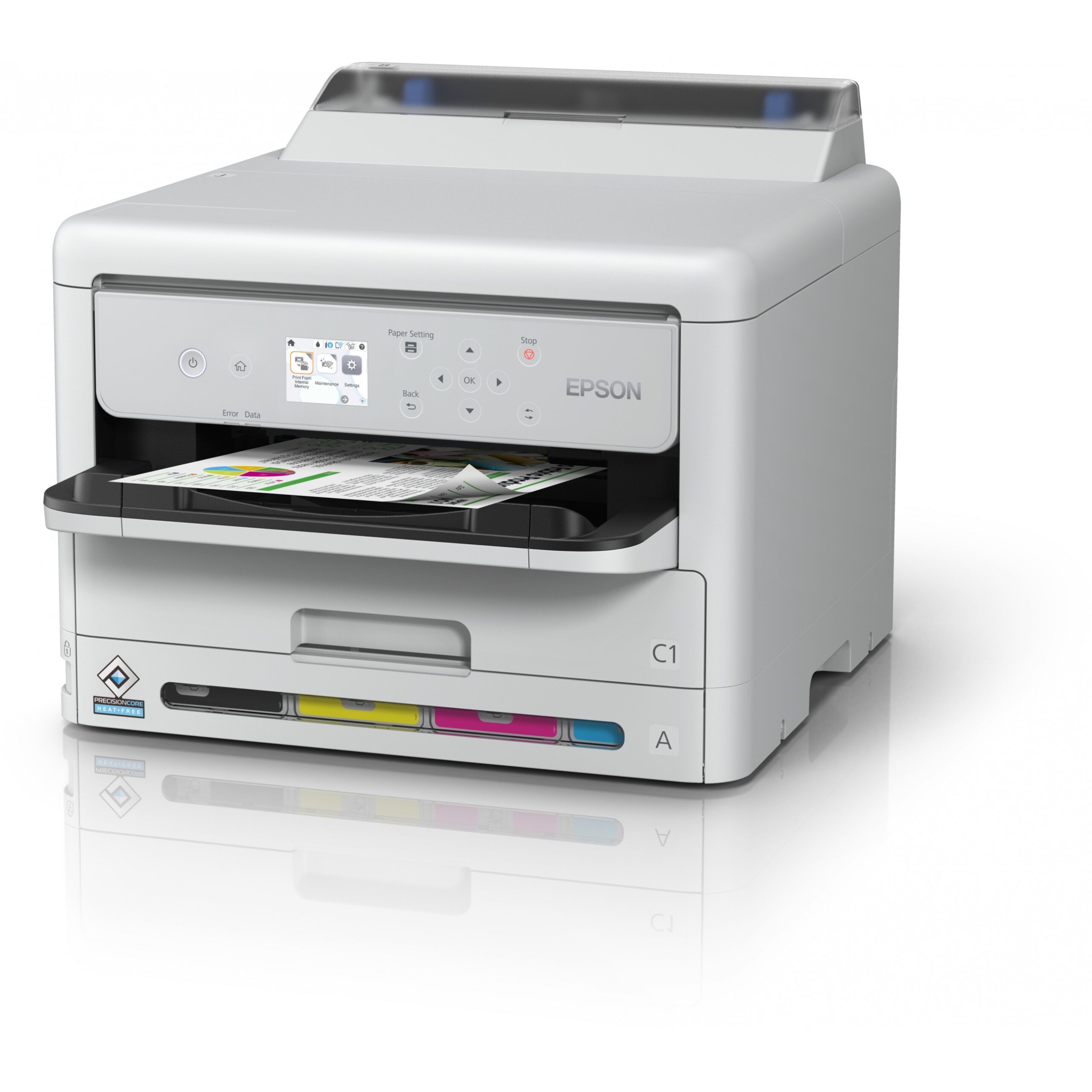 Printer Inkjet Epson WorkForce Pro WF-C5390DW BAM / A4 / WiFi LAN / Duplex - Bardhë - Figura 3