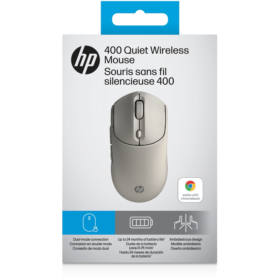 Maus pa kabllo HP 400 Quiet Wireless Mouse - Bezhë - Figura 4