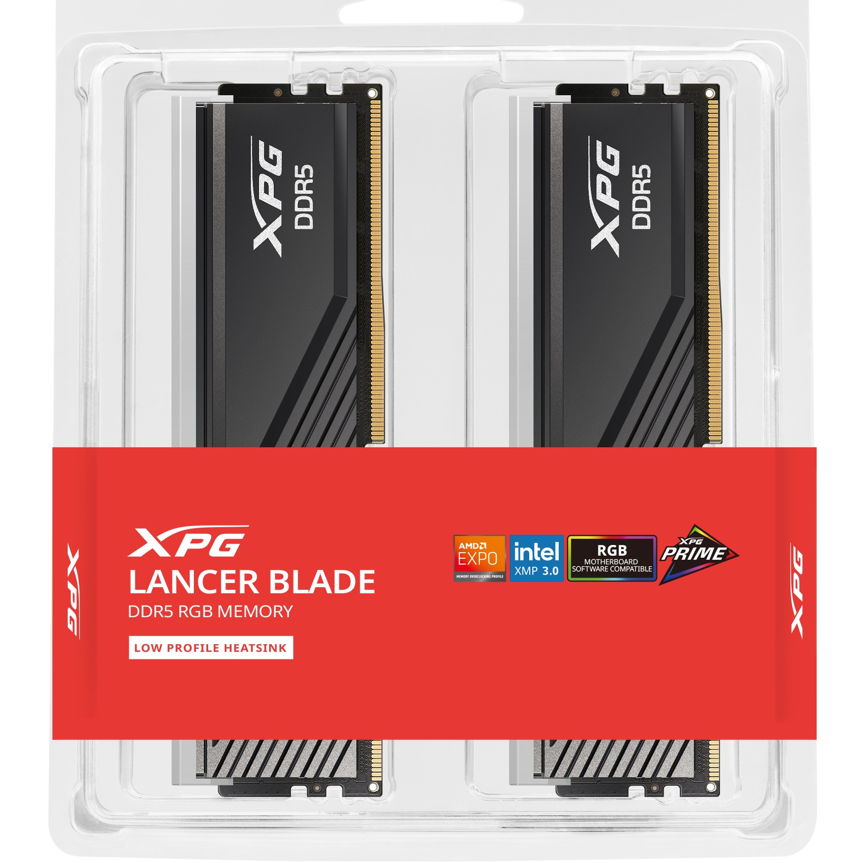 RAM Memorie DDR5 32 GB ADATA DIMM 6000 (2x 16 GB) Dual-Kit – XPG Lancer Blade RGB – INTEL XMP & AMD EXPO- Zezë - Figura 4