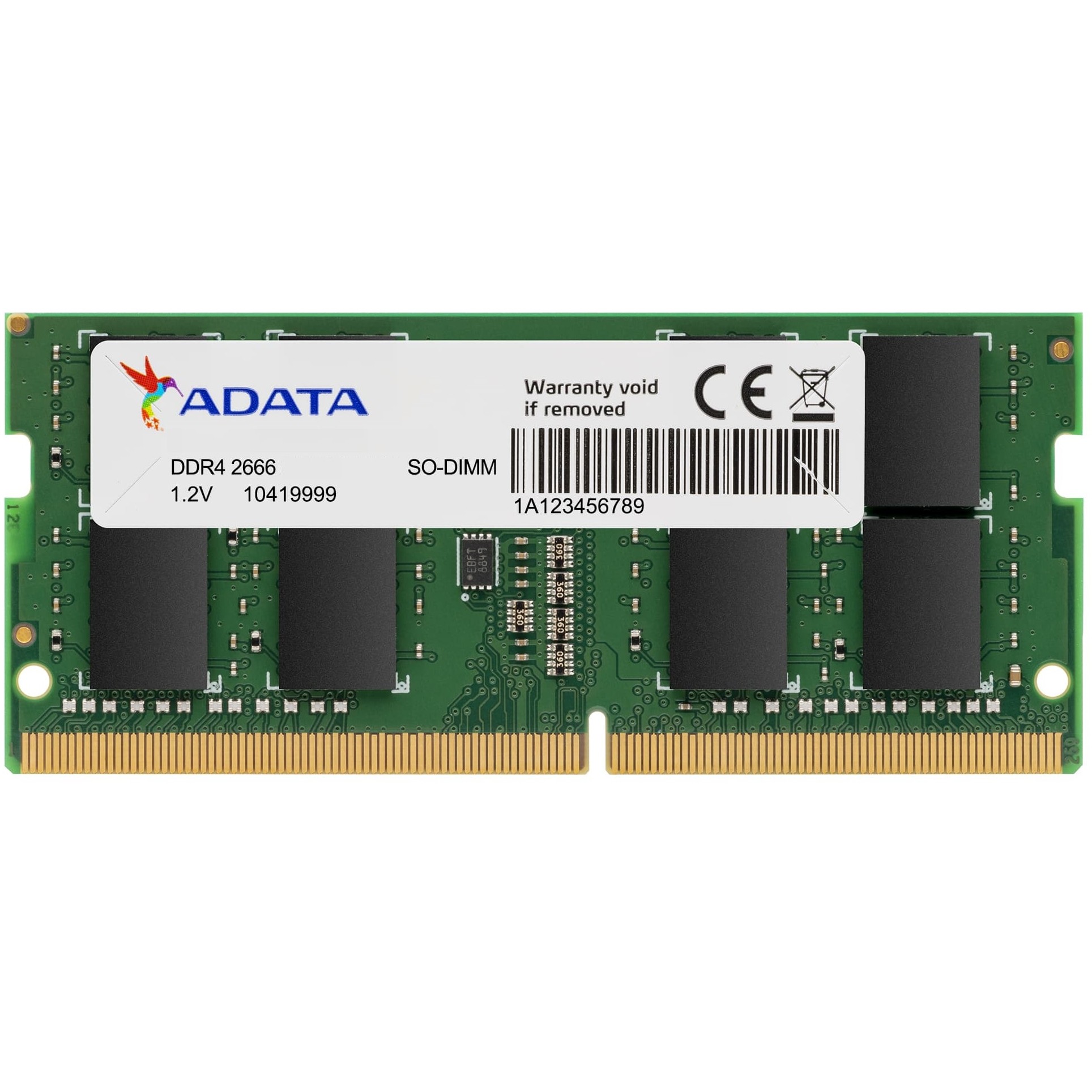 RAM Memorie DDR4 ADATA Premier DDR4 16 GB SO-DIMM 2666 MT/s – CL19 – AD4S266616G19-SGN