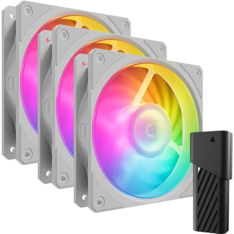 Ftohës për Kasë 120mm CoolerMaster Mobius 120P ARGB e bardhë