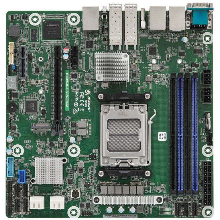 Pllakë Amë MB Server ASRock B650D4U3-2L2Q/BCM / AMD Socket AM5 / DDR5 / micro-ATX / Single CPU